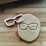 Set of 2 Thick-Rimmed Glasses/Sunglasses Cookie Cutters/Dishwasher Safe