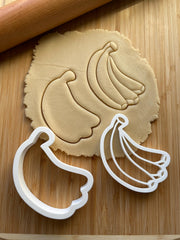 Set of 2 Banana Bunch Cookie Cutter/Dishwasher Safe