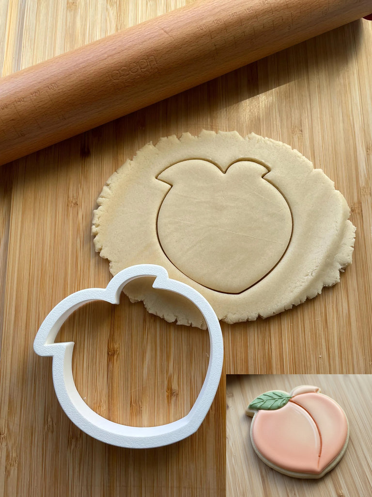 Peach Cookie Cutter/Dishwasher Safe
