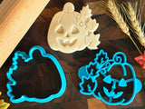 Leafy Jack-O-Lantern Pumpkin Cookie Cutter & Press/Dishwasher Safe