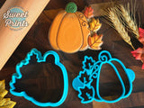 Leafy Pumpkin Cookie Cutter & Press/Dishwasher Safe