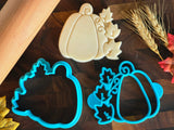 Leafy Pumpkin Cookie Cutter & Press/Dishwasher Safe