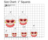 Tropical Mrs Claus Cookie Cutter/Dishwasher Safe/Christmas in July