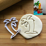 Set of 2 Surf Board and Palm Tree Cookie Cutters/Dishwasher Safe