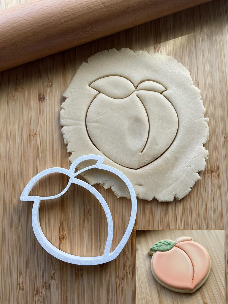 Peach Cookie Cutter/Dishwasher Safe