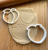 Set of 2 Peach Cookie Cutters/Dishwasher Safe