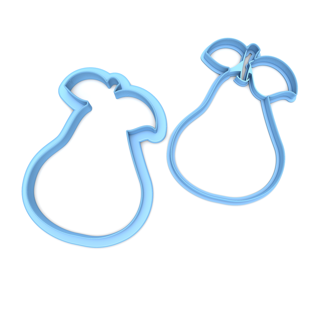 Set of 2 Pear Cookie Cutters/Dishwasher Safe