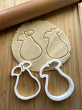 Set of 2 Pear Cookie Cutters/Dishwasher Safe