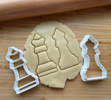 Set of 2 Queen Chess Piece Cookie Cutter/Dishwasher Safe