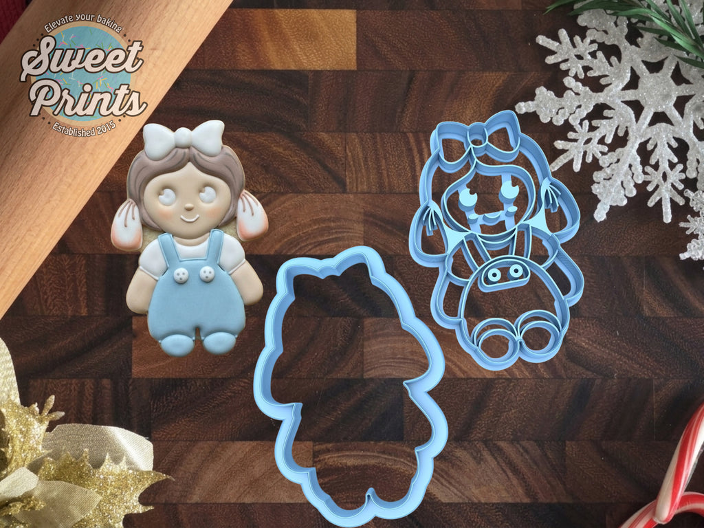 Set of 2 Doll Cookie Cutters, Dishwasher Safe