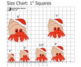 Santa Hermit Crab Cookie Cutter/Dishwasher Safe/Christmas in July