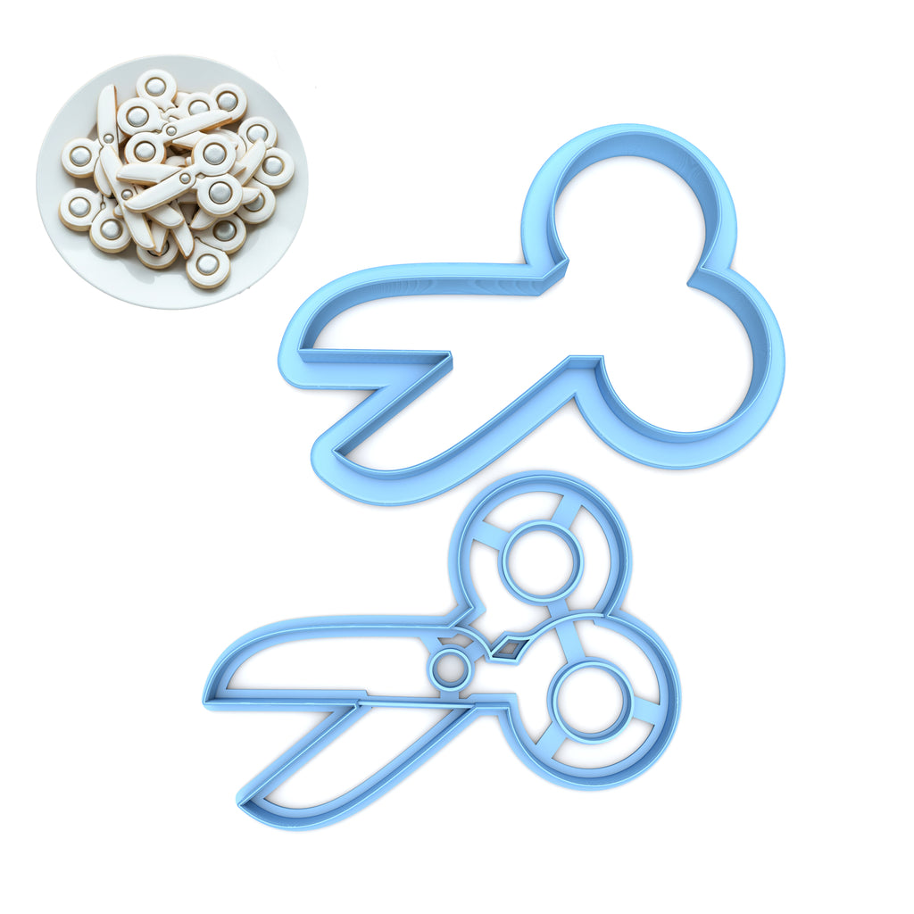 Set of 2 Scissors Cookie Cutters/Dishwasher Safe