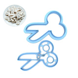 Set of 2 Scissors Cookie Cutters/Dishwasher Safe