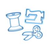 Sewing Kit Set of 3  Cookie Cutters/Dishwasher Safe