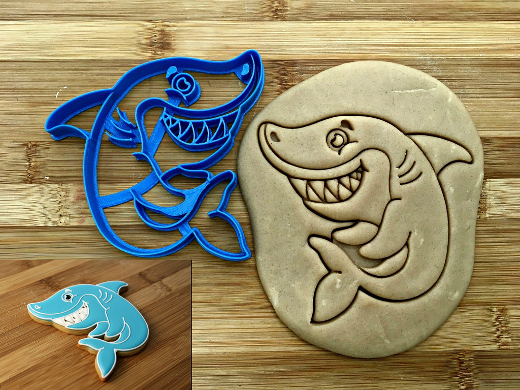 Smiling Shark Cookie Cutter/Dishwasher Safe