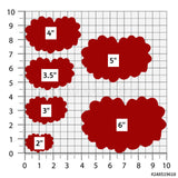 Set of 3 Lacy Heart Cookie Cutters/Dishwasher Safe