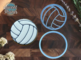 Volley Ball Set of 2 Cookie Cutter/Dishwasher Safe