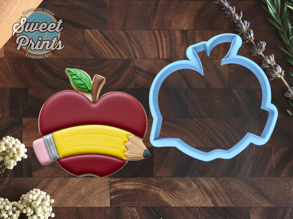 Apple Banner Cookie Cutter/Dishwasher Safe