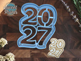 2027 Stacked Cookie Cutter/Dishwasher Safe/Made in the USA