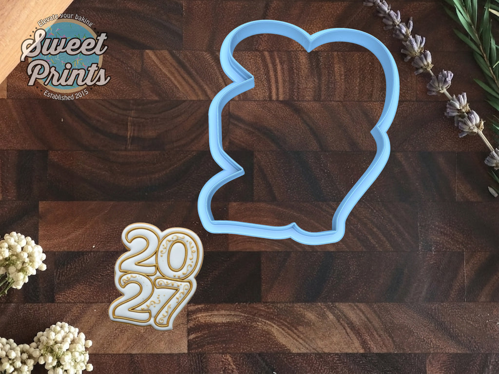 2027 Stacked Cookie Cutter/Dishwasher Safe/Made in the USA