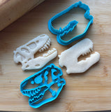 Set of 2 Tyrannosaurus Fossil/T-Rex Cookie Cutter/Dishwasher Safe