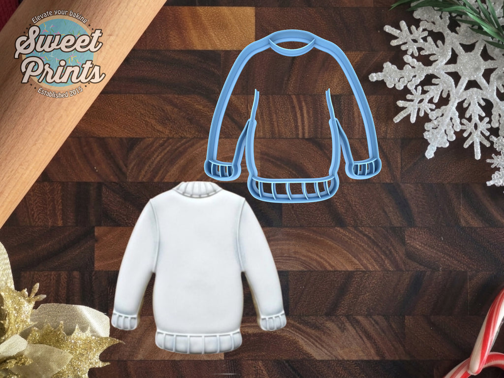 Sweater Cookie Cutter, Dishwasher Safe