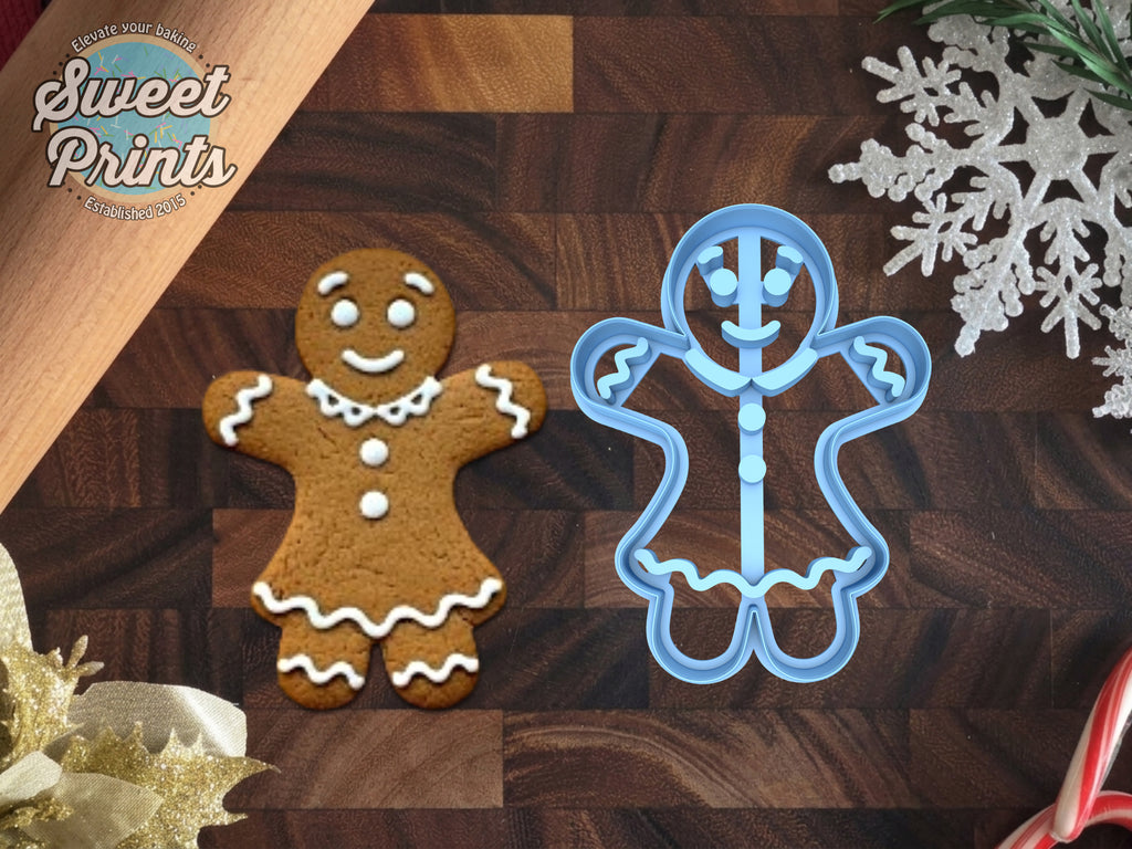 Gingerbread Girl Cookie Cutter/Dishwasher Safe