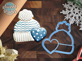 Winter Hat with Heart Cookie Cutter/Dishwasher Safe
