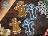 Set of 2 Gingerbread Boy and Girl Cookie Cutters/Dishwasher Safe
