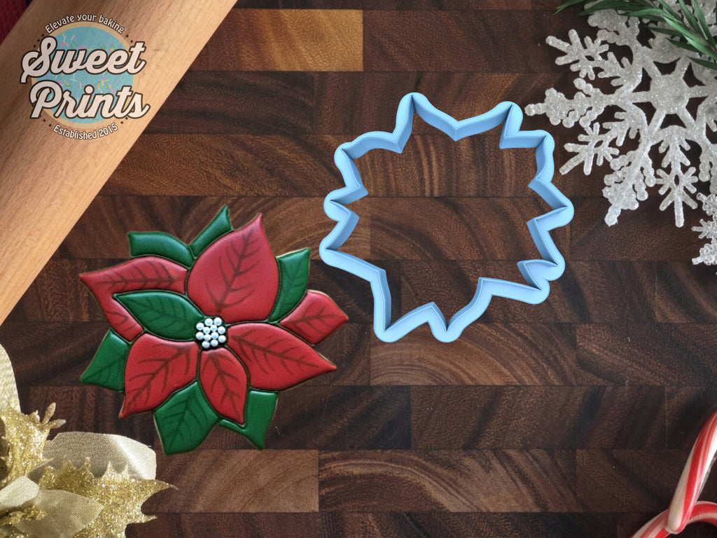 Christmas Poinsettia Cookie Cutter/Dishwasher Safe