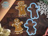 Set of 2 Gingerbread Boy and Girl Cookie Cutters/Dishwasher Safe