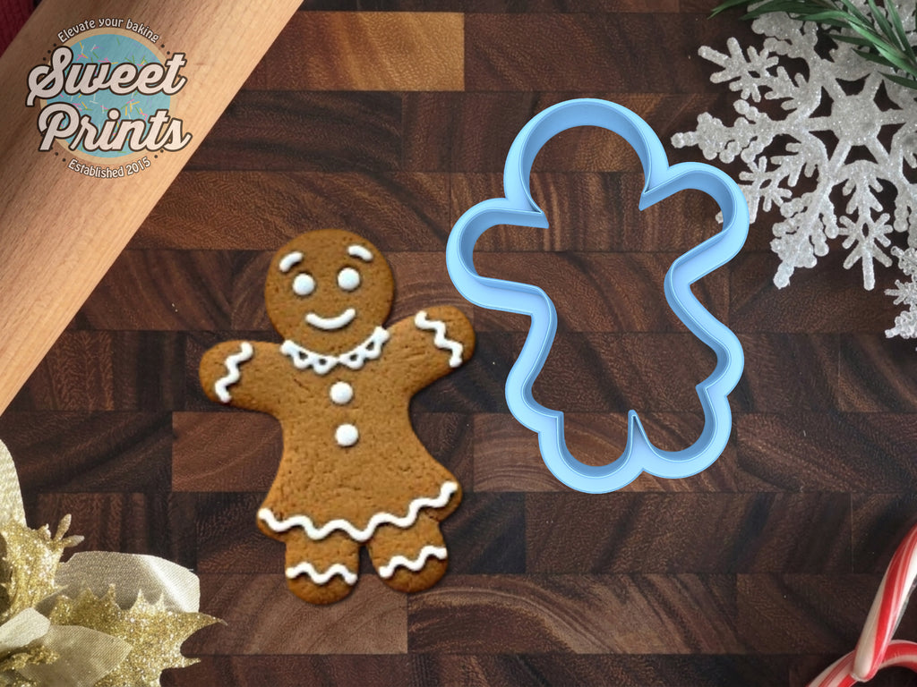Gingerbread Girl Cookie Cutter/Dishwasher Safe