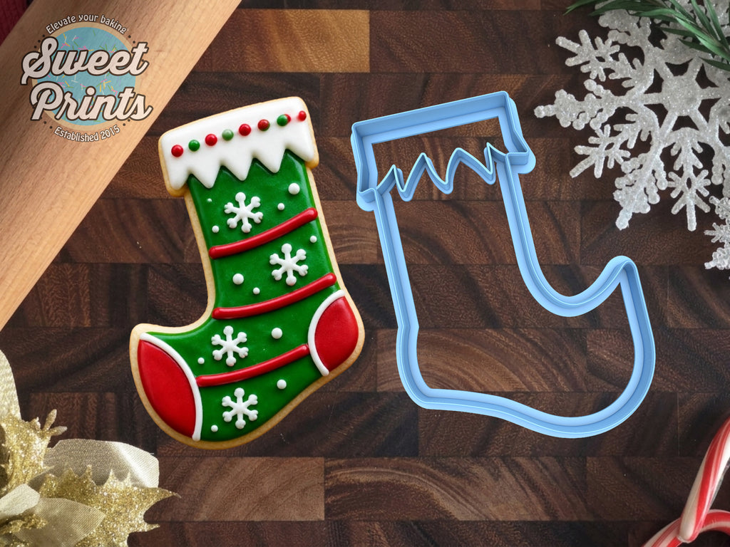 Elf Stocking Cookie Cutter/Dishwasher Safe