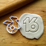 Number 16 Cookie Cutter/Dishwasher Safe