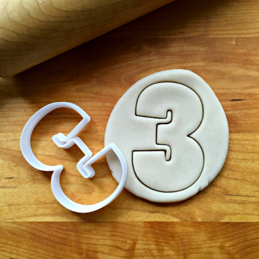 Number 3 Cookie Cutter/Dishwasher Safe