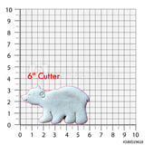 Set of 2 Polar Bear Cookie Cutters/Dishwasher Safe