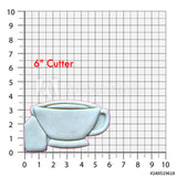 Flower Teacup Cookie Cutter/Dishwasher Safe