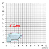 Set of 2 Flower Teacup Cookie Cutters/Dishwasher Safe