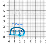 Set of 2 Camper Cookie Cutters/Dishwasher Safe