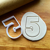 Number 5 Cookie Cutter/Dishwasher Safe