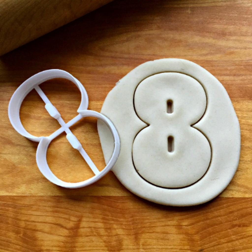 Number 8 Cookie Cutter/Dishwasher Safe