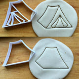 Set of 2 Tent Cookie Cutters/Dishwasher Safe
