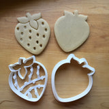 Set of 2 Strawberry Cookie Cutters/Dishwasher Safe