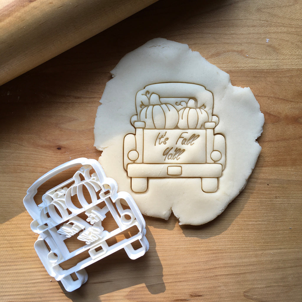 It's Fall Y'all Pickup Truck with Tailgate Cookie Cutter/Dishwasher Safe
