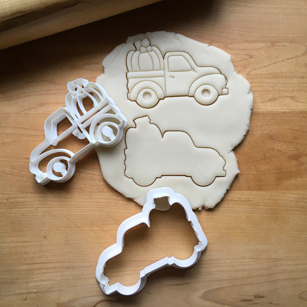 Set of 2 Pumpkin Pickup Truck Cookie Cutters/Dishwasher Safe