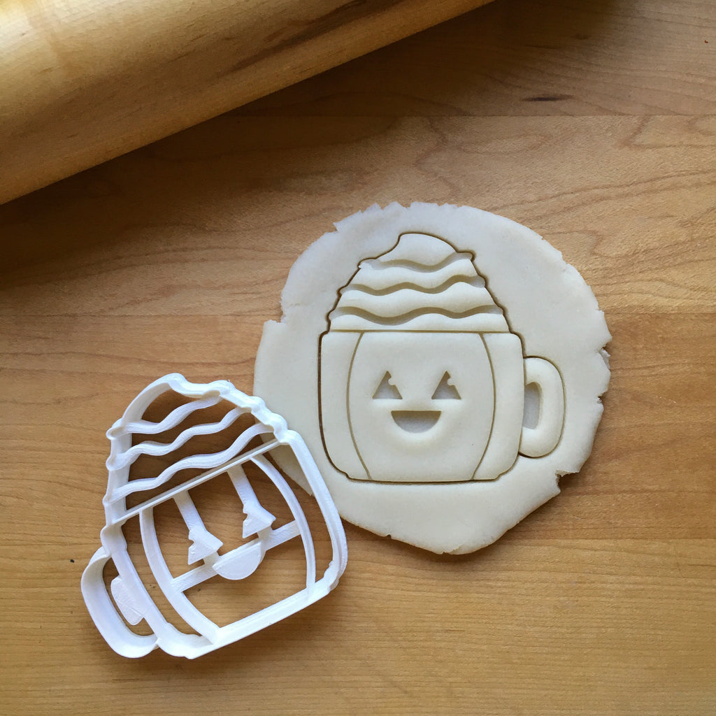 Jack-O-Lantern Pumpkin Latte Mug Cookie Cutter/Dishwasher Safe