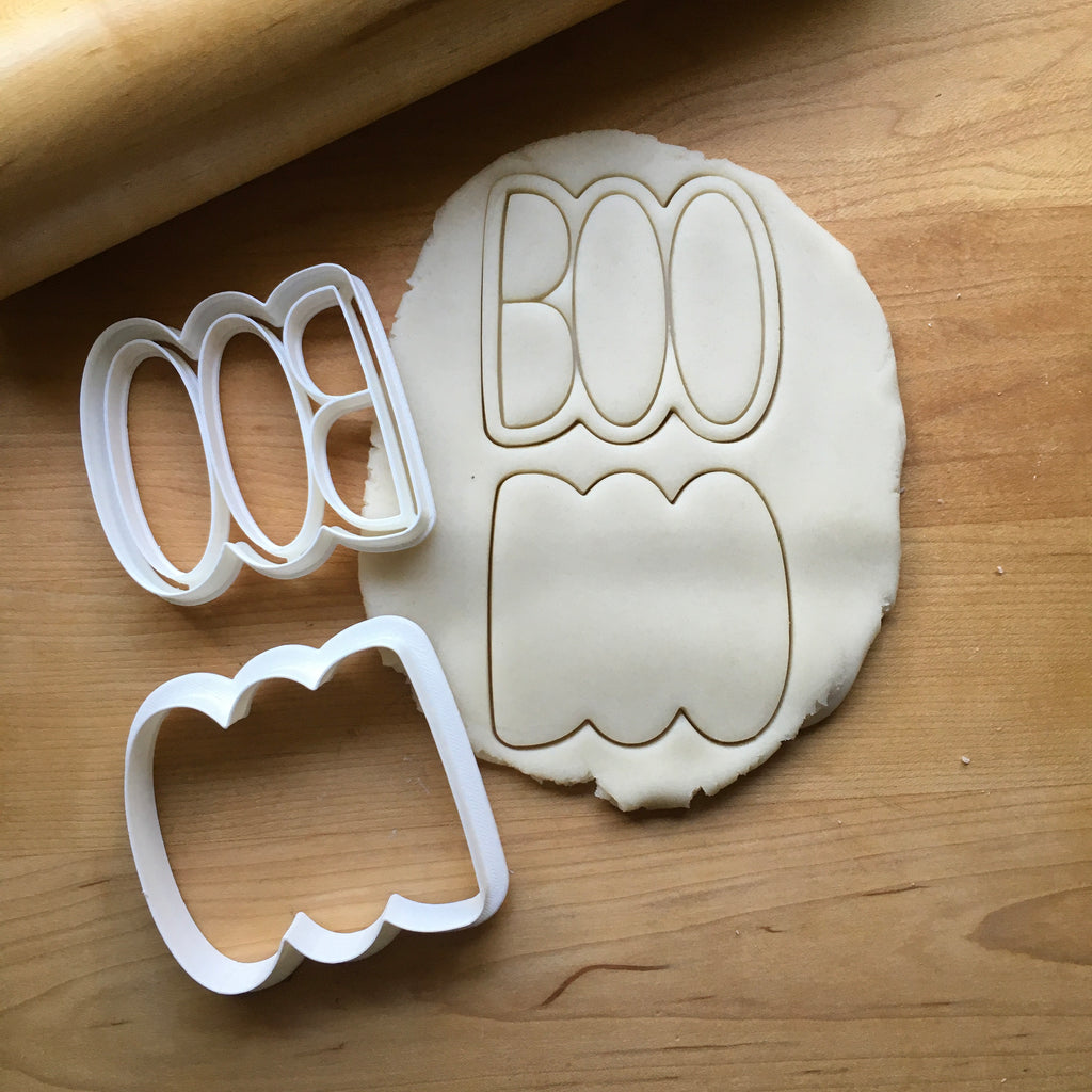 Set of 2 Boo Cookie Cutters/Dishwasher Safe