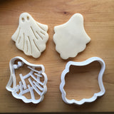 Set of 2 Ghost Wavy Cookie Cutters/Dishwasher Safe