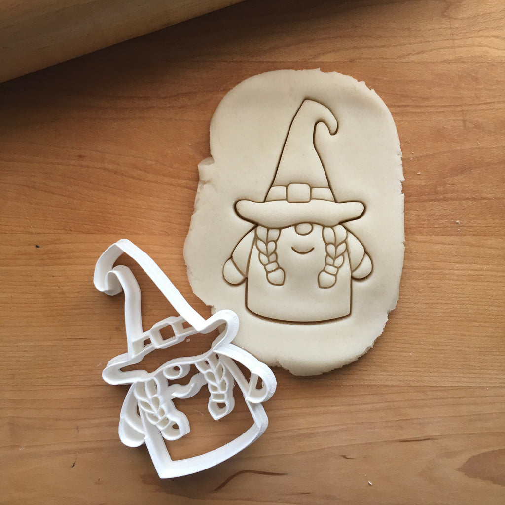 Girl Witch Gnome Cookie Cutter/Dishwasher Safe