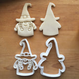 Set of 2 Girl Witch Gnome Cookie Cutters/Dishwasher Safe